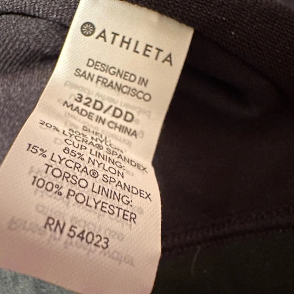 Athleta IBIZA Geo Bra Cup Tankini 32D/DD NWT